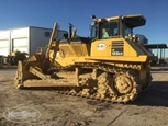 Side of Used Dozer for Sale,Used Dozer in yard for Sale,Side of used Komatsu Dozer in yard